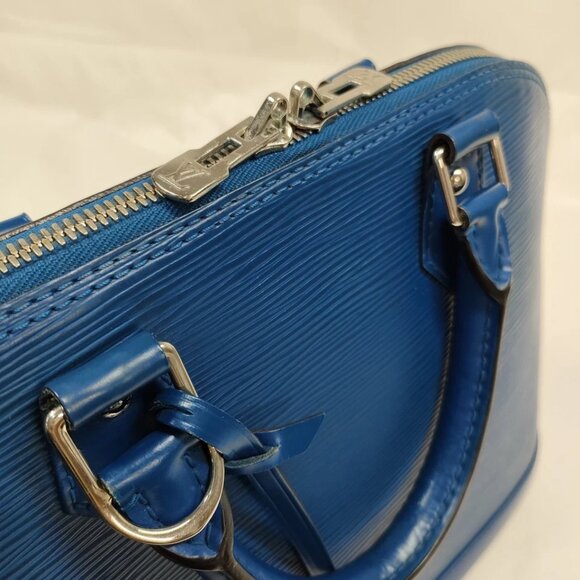 Louis Vuitton LV Hand Bag Alma Blue Epi 690-031225 - Picture 8 of 16